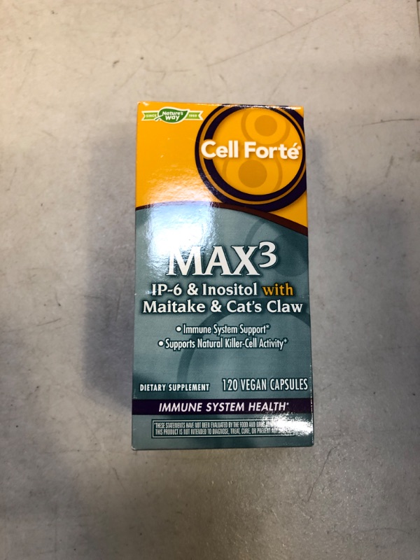 Photo 2 of Enzymatic Therapy - Cell Forte MAX3 120 Vegicaps exp- 08/31/2024