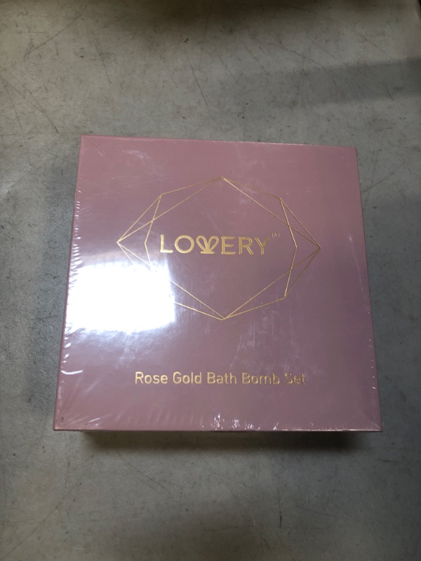 Photo 2 of Birthday Gifts 24K Rose Gold Bath Bombs Set, Deluxe Bath Bomb Gift Set, 9 Luxury Bath Bombs for Women & Men, Perfect for Bubble & Spa Bath, Natural Scents Vanilla Coconut, Lavender, Jasmine & More