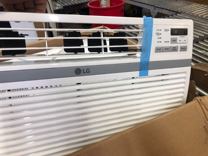 Photo 5 of LG 10,000 BTU Window Air Conditioner, Cools 450 Sq.Ft. (18' x 25' Room Size), Quiet Operation, Electronic Control with Remote, 3 Cooling & Fan Speeds, Energy Star, Auto Restart, 115V, White
