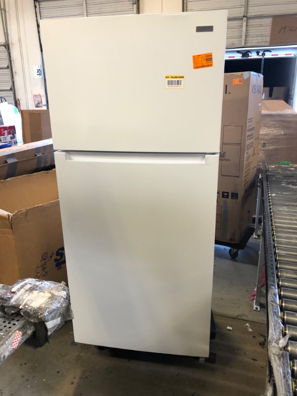 Photo 6 of 18 cu. ft. Top Freezer Refrigerator DOE in White
