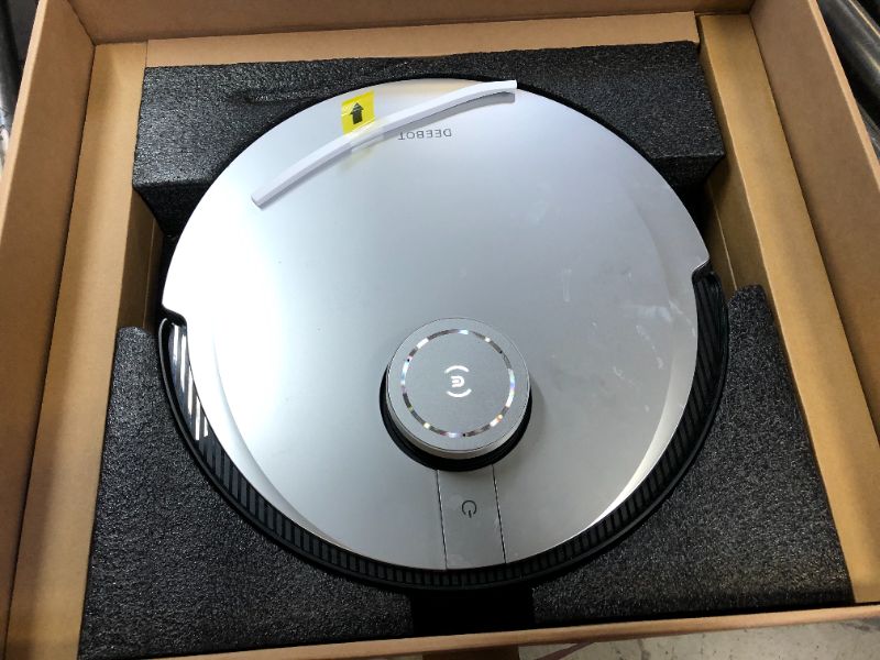 Photo 1 of ECOVACS DEEBOT X1 Omni Robot Vacuum and Mop Combo with Self-Emptying, Auto-Wash, Auto-Refill and Auto-Hot Air Drying, 5000Pa Suction, AIVI 3D Obstacle Avoidance, Built-in YIKO Voice Assistant, Black
