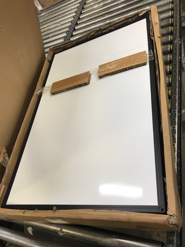 Photo 2 of Mobile Whiteboard Dry Erase - 40 x 26 Inches Portable Magnetic White Board Easel Flip Chart Stand with 25 Sheets Paper Pad Black 40x26 inches