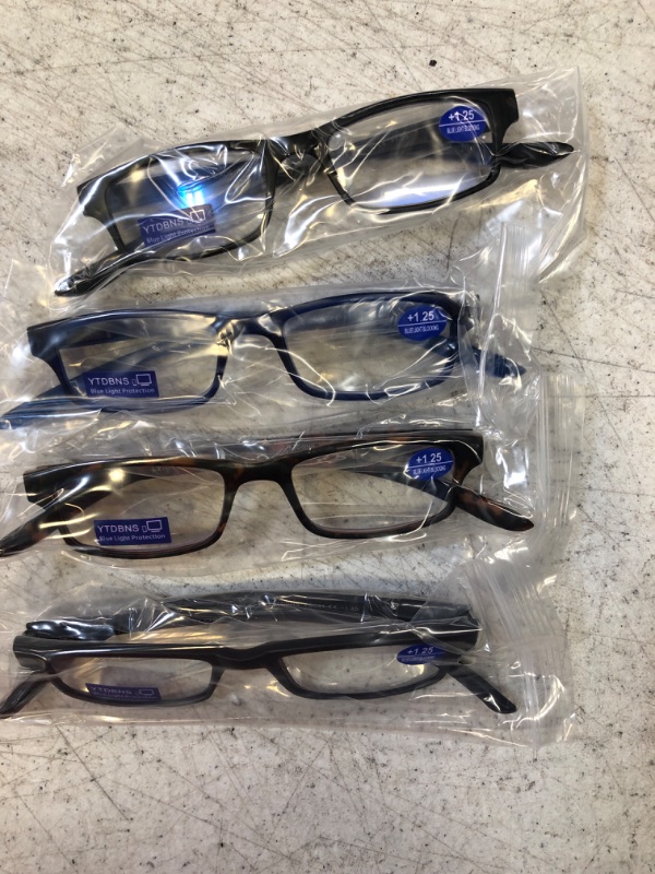 Photo 1 of YTDBNS 5-Pack Reading Glasses Blue Light Blocking For Men Women Reader Glasses Anti Eyestrain/UV Ray Eyeglasses Spring Hinge 1.25 x 
