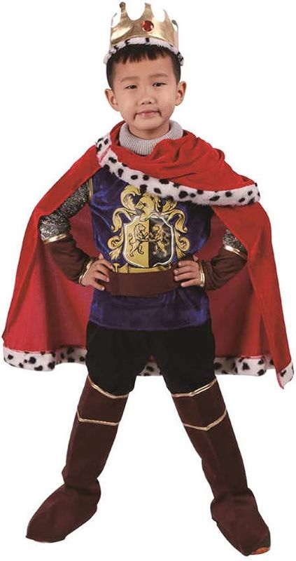 Photo 1 of AICKER Regal King Prince Costume - Boys Fancy Kids Halloween Christmas Party Cosplay Costumes
