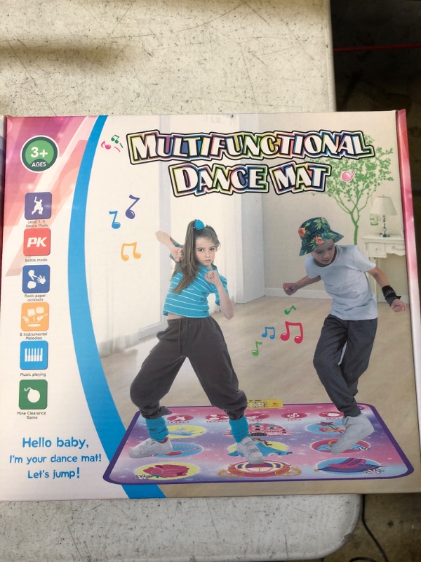 Photo 1 of Dance Mat Toys for Kids, Dance Mat Toys for Boys Girls, Electronic Dance Pad Game Toys Music Dance Play Mat with 5 Play