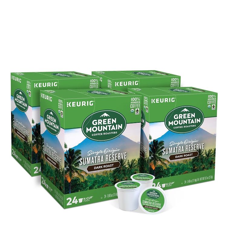 Photo 1 of 96pods--exp date 08/09/2024----Green Mountain Sumatra Reserve Coffee Keurig® K-Cup® Pods, Dark Roast,
