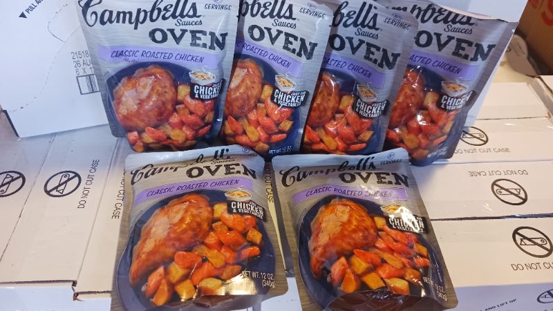 Photo 2 of 6pcs--exp date 08/26/2023----Campbell's Cooking Sauces, Classic Roasted Chicken Sauce, 12 Oz Pouch