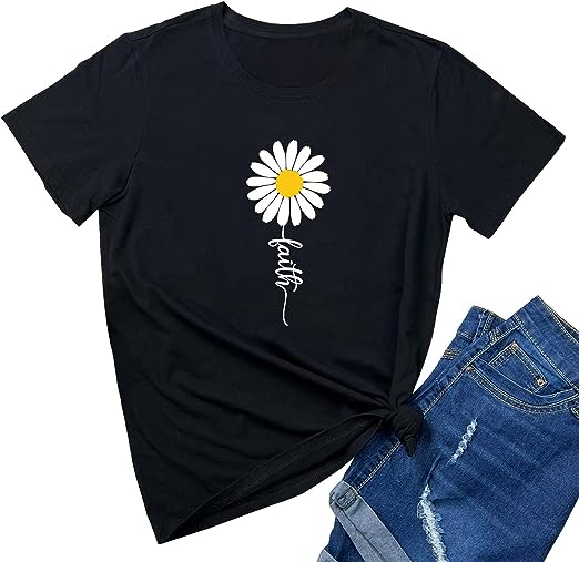 Photo 1 of BLACKOO Women Cute Shirts Graphic Tees Crew Neck Trendy Clothes xxl

