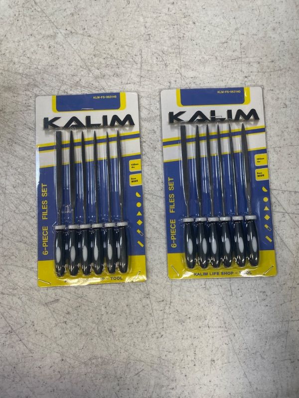 Photo 1 of 2 PACK -- SDAE Mini Needle File Set, Hardened Alloy Strength Steel,Secure Grip, Includes Flat, Flat Warding, Square, Triangular, Round, and Half-Round File.