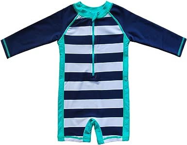 Photo 1 of Baby Beach One-Piece Swimsuit UPF 50+ -Sun Protective Sunsuit Blue,12 Months
