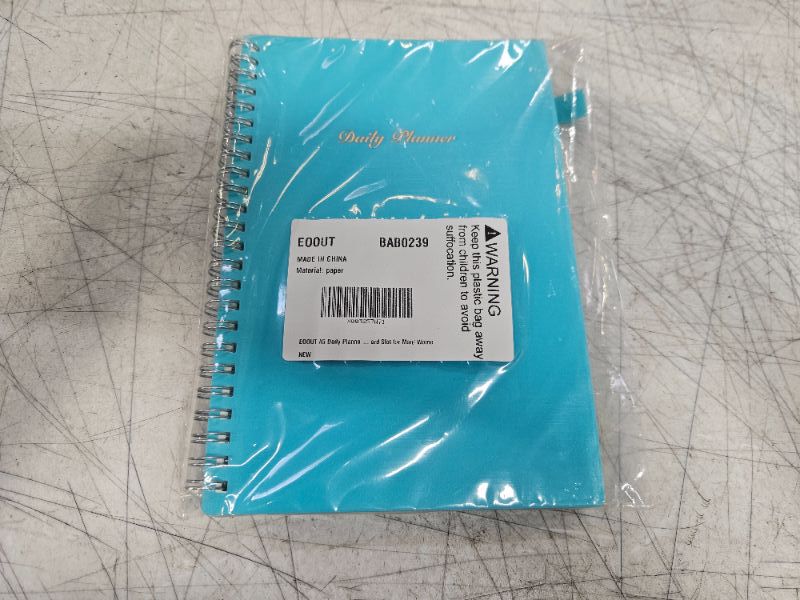 Photo 1 of EOOUT A5 Daily Planner Journal Undated with Hourly Schedule PP Cover 160 Pages 5.7x8.5 Inches Office Supplies,To Do Notebook and Calendars Meal, With Pocket and Card Slot for Man/Women