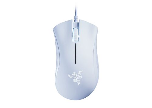 Photo 1 of Razer DeathAdder Essential Gaming Mouse: 6400 DPI Optical Sensor - Mercury White + Razer Mouse Grip Tape - Anti-Slip Grip Tape - Self-Adhesive Design (FACTORY SEALED)