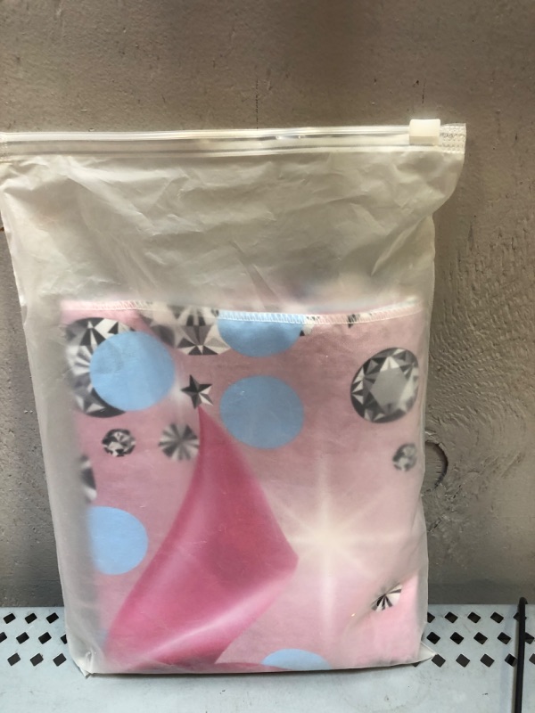 Photo 1 of Allenjoy 68" x 45" He or She Gender Reveal Backdrop Blue or Pink Boy or Girl Baby Shower What Will Baby Be Party Supplies Banner Cake Table Decor Shiny Balloons Background Gift Photobooth Favors Props