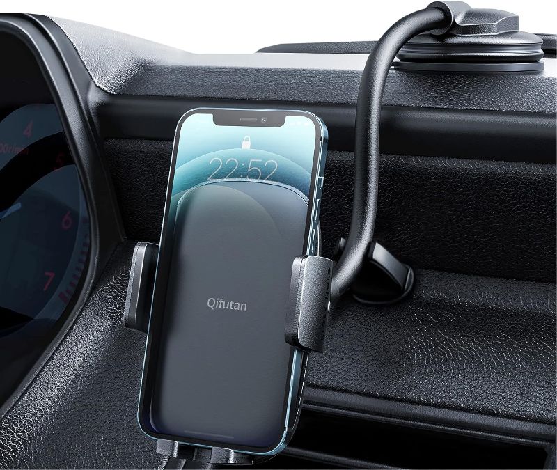 Photo 1 of 
Qifutan Cell Phone Holder for Car Phone Mount Long Arm Dashboard Windshield Car Phone Holder Strong Suction Anti-Shake Stabilizer Phone Car Holder...