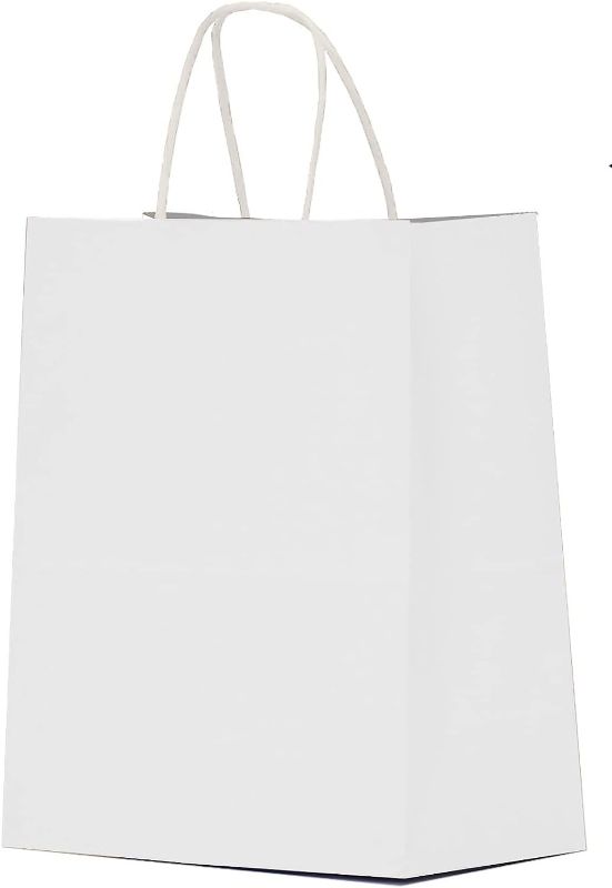 Photo 1 of 
Qutuus White Paper Bags 10x5x13 100Pcs Shopping Bags, Kraft Paper Gift Bags Bulk, White Kraft Bags, Recyclable Paper Bags, Retail Bags, White Gift Bags with...
Color:White