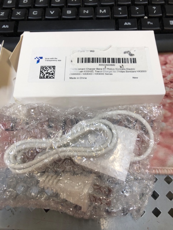 Photo 1 of Replacement Charger Base for Philips Sonicare Electric Toothbrush HX6100, Travel Charger for Philips Sonicare HX3000 / HX6000 / HX8000 / HX9000 Series