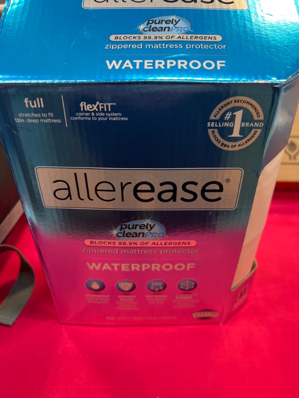 Photo 3 of AllerEase Waterproof Allergy Protection Zippered Mattress Protector, Full