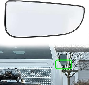 Photo 1 of YeSeHe Right Side Lower Mirror Glass Replacement for 2009-2020 Dodge Ram 1500 2500 3500 4500 5500 Towing Mirrors - Side View Convex Lower Mirror Glass with Rear Holder, Replace 68067730AA