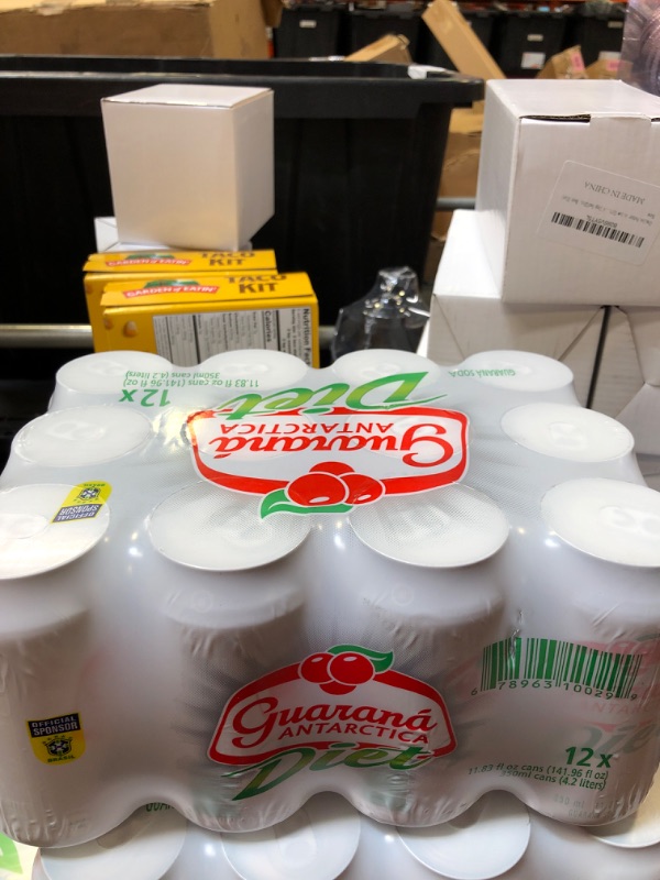 Photo 2 of Guaraná Antarctica, The Brazilian Original Guaraná Soda, Diet, 11.83 fl oz (Pack of 12) 6/15/23