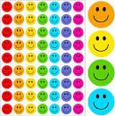 Photo 1 of  Happy Smile Stickers, 14 Colors Round Smile Face Labels with Strong Adhesive Reward Behavior Chart Stickers for Teacher, Classroom, School Supplies (Each Measures 0.4”)