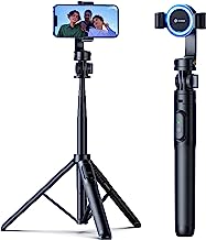 Photo 1 of andobil MagStick Selfie Stick Tripod Compatible with MagSafe, [Redefined Phone Tripod] 63.5" Extendable Magnetic Cell Phone Tripod Stand with Wireless Remote, Tripod for iPhone 14 13 12