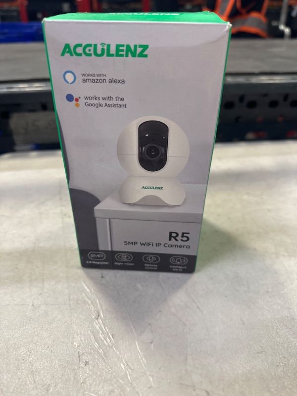 Photo 2 of ACCULENZ 5MP HD Pet Camera Indoor 2.5K, 2.4GHz WiFi Camera for Home Security 360° Pan Tilt with AI Human Detection, Baby Monitor with Sound Detection******Factory Sealed