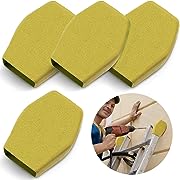 Photo 1 of 4 Pieces Small Extension Ladder Covers Rubber Ladder Safety Covers Ladder Pads for Replacement Extension Ladder Accessories (Yellow)