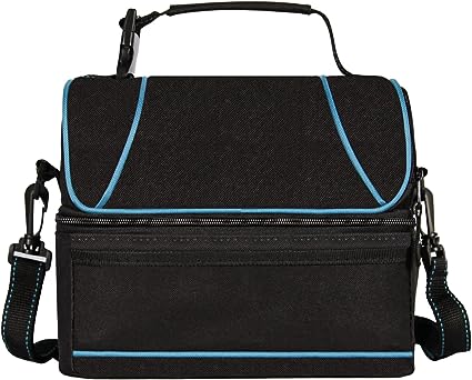 Photo 1 of  Insulated Double Deck Lunch Bag - Portable, Waterproof, and Reusable - Adjustable Shoulder Strap - Easy to Clean - Perfect for Office, Picnics, and More - Suitable for Men and Women
Brand: EastMayPOC