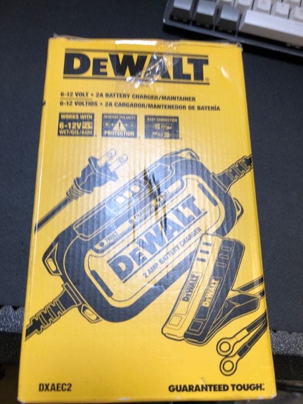 Photo 2 of DEWALT DXAEC2 DXAEC2 Professional 2-Amp Automotive Battery Charger and Maintainer