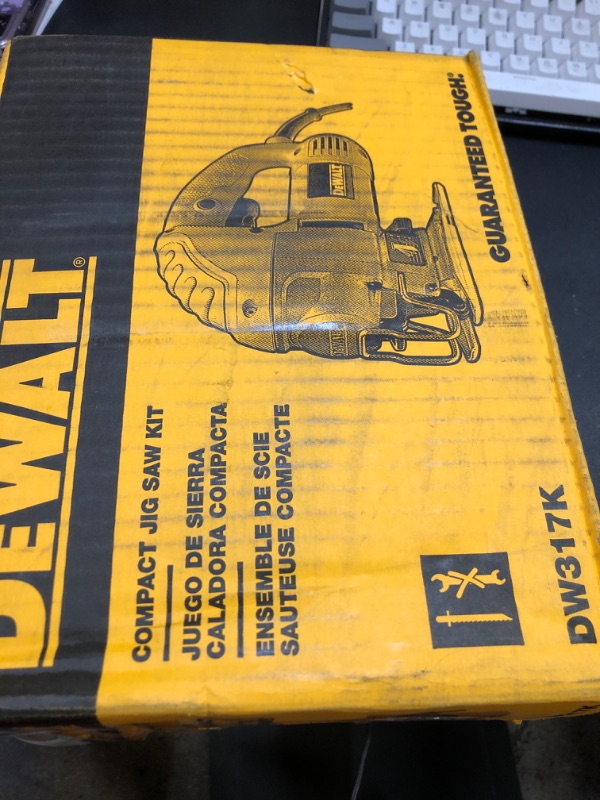 Photo 2 of DEWALT DW317K 5.5 Amp Top Handle Jig Saw Kit with DEWALT DW3741C 10-Piece T-Shank Jig Saw Blade Set w/Case w/ 10pc Blade Set