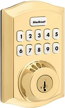 Photo 1 of 
Kwikset Home Connect 620 Keypad Connected Smart Lock with Z-Wave Technology Featuring SmartKey Security in Lifetime Polished Brass