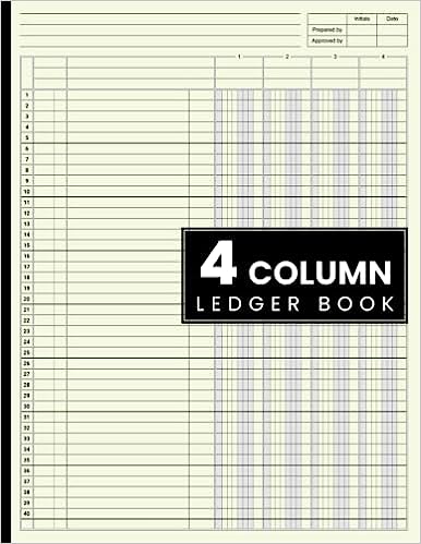 Photo 1 of 4 Column Ledger Book: Accounting Ledger Book for Bookkeeping, 4 Column Ledger, Columnar Pad Journal Notebook / income and Expense Log Book for Small Business and Personal Finance. Paperback – 2 books 