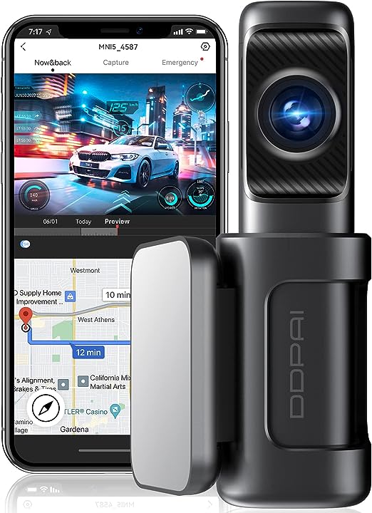 Photo 1 of DDPAI Dash Cam 4k, 5G WiFi&GPS Dash Camera for Cars with 64G EMMC, Sony IMX415, 2160P UHD 30fps Dashcam with APP, Night Vision, WDR, 24H Parking Mode, G-Sensor