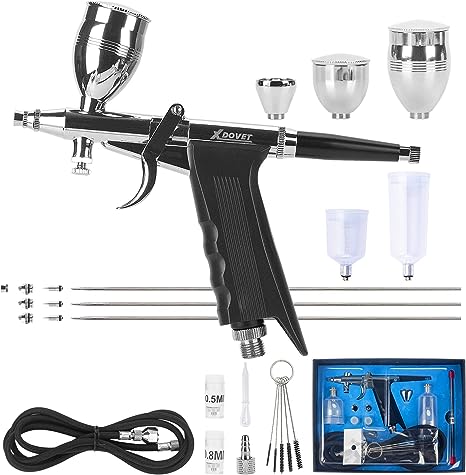 Photo 1 of Airbrush Kit with Compressor, Portable Cordless Air Brushes for Painting, Adjustable 30PSI Handheld Mini Air Brush Gun Set,High Pressure Air Brushes for Nail Art,Painting, Model, Makeup