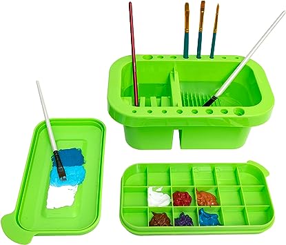 Photo 1 of MyLifeUNIT Paint Brush Cleaner, Paint Brush Holder and Organizers with Palette for Acrylic, Watercolor, and Water-Based Paints (Lawn Green)
Visit the MyLifeUNIT Store