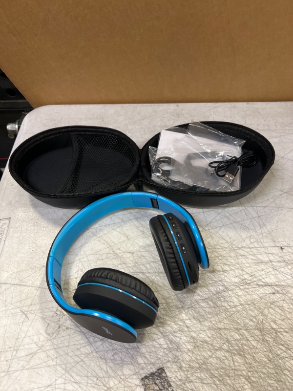 Photo 2 of ZIHNIC Bluetooth Headphones Over-Ear, Foldable Wireless and Wired Stereo Headset Micro SD/TF, FM for Cell Phone,PC,Soft Earmuffs &Light Weight for Prolonged Wearing (Black/Blue)
Visit the ZIHNIC Store
