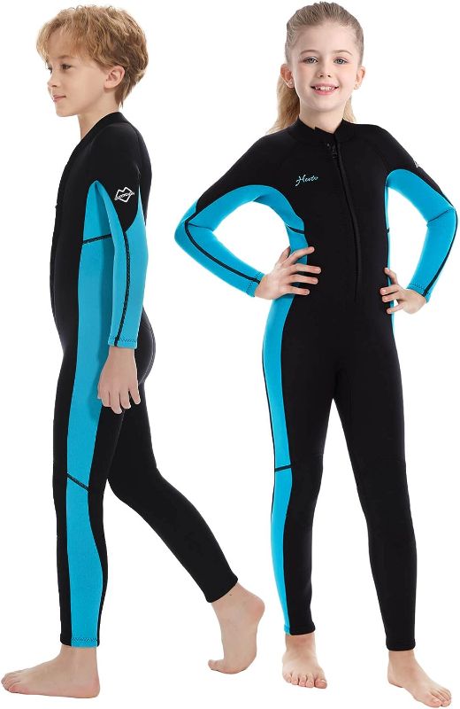 Photo 1 of Hevto Wetsuits Kids and Youth 3/2mm Neoprene Full Shorty Suits Surfing Swimming Diving Keep Warm for Water Sports   size 14