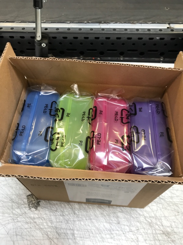 Photo 1 of Amazon Basics Pencil Box, Pack of 4, Multi, Solid