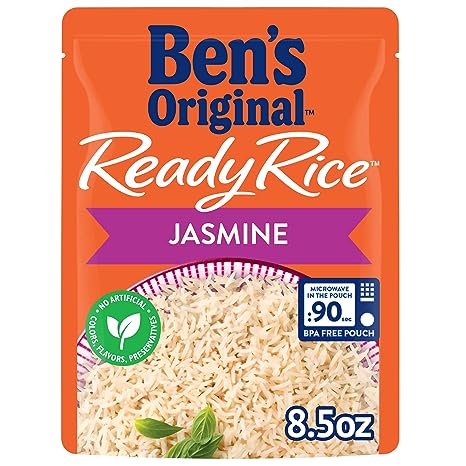 Photo 1 of 04-2024 BEN'S ORIGINAL Ready Rice Jasmine Rice, Easy Dinner Side, 8.5 OZ Pouch (Pack of 6)