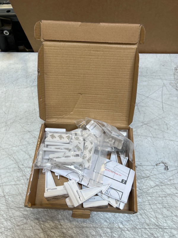 Photo 1 of Baby Proofing Drawer Locks, 12Pcs Child Safety Locks, Slider Unlock Drawers Locks-Adhesive Or Drilling Installation 12 packs