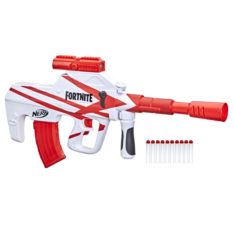 Photo 1 of NERF Fortnite B-AR Motorized Dart Blaster -- *FACTORY SEALED* Fortnite Converge Wrap, Motorized 10-Dart Blasting, 10-Dart Clip, 10 Official Elite Darts (Frustration-Free Packaging) Frustration Free Packaging