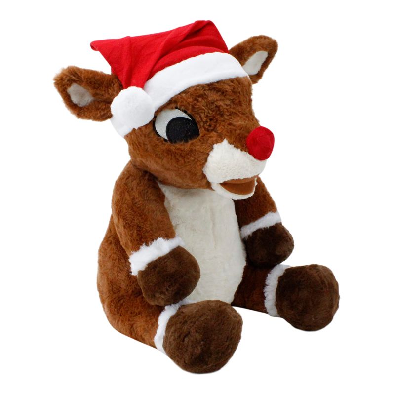 Photo 1 of Dan Dee Rudolph The Red-Nosed Reindeer *FACTORY SEAELD* | 28" Jumbo Holiday Rudolph | Officially Licensed Collectible Plush, Brown