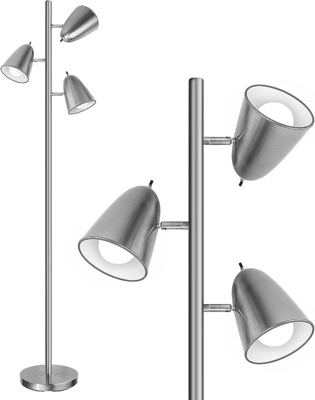 Photo 1 of  Tree Floor Lamp with 3 Light Bulbs, Standing Tall Pole Lamp