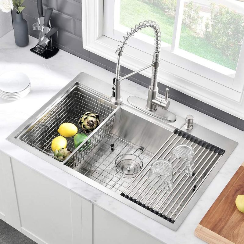 Photo 1 of 30 X 19 X 10 Inch Drop In Kitchen Sink