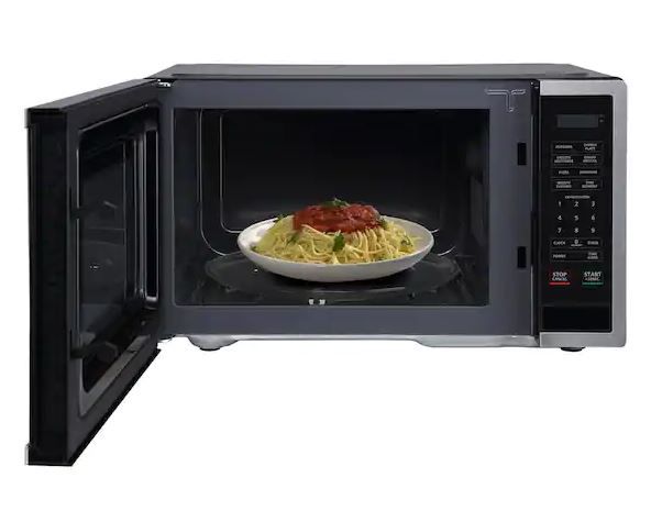 Photo 1 of 0.9 cu. ft. 900-Watt Countertop Microwave in Stainless Steel
OPEN BOX ITEM 