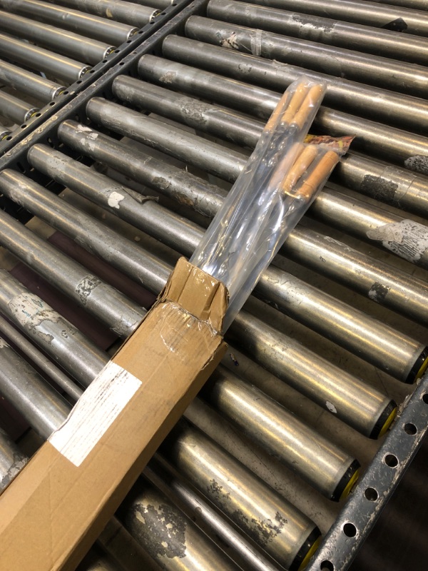 Photo 1 of ?NEW-2022?Large Size Kabob Skewers Flat Metal BBQ 22" Barbecue Skewer Wooden Handle Stainless Steel Shish Kabob Stick Wide Reusable Grilling Set Meat Shrimp Chicken Vegetable Kebab Fork Sausage-12PCS 22 inch