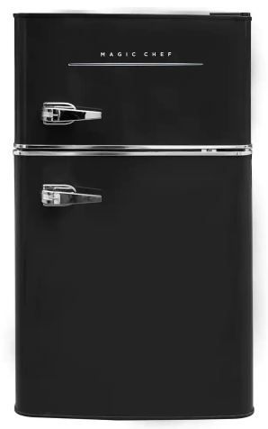 Photo 1 of Retro 3.2 Cu. Ft. 2 door Mini Fridge in Black
