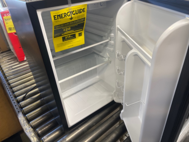 Photo 1 of 2.6 cu. ft. Mini Fridge in Black without Freezer
