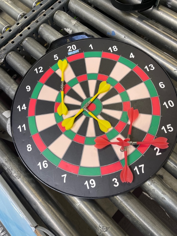 Photo 2 of 18 inch Magnetic Dart Board *missing darts only 10 included* Set for Kids, Indoor Outdoor Game Dart Game 