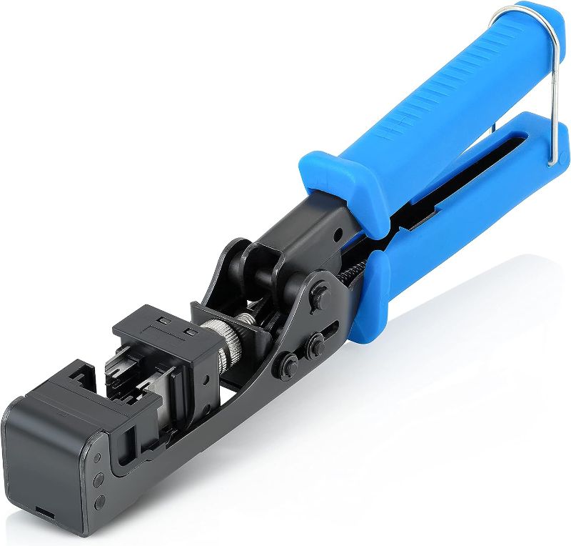 Photo 1 of Everest Media Solutions easyJACK - 90° Angled Speed Termination Tool - To Be Used ONLY with Everest Media 90° Angled RJ45 CAT6/5e & CAT6A Keystone Jacks (B087N7QQD2)
45